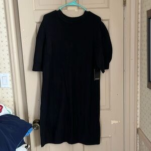 NWT black knit dress